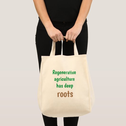 "Regeneratieve ag heeft diepe wortels", natuurlijk Tote Bag (Voorkant (product))