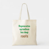 "Regeneratieve ag heeft diepe wortels", natuurlijk Tote Bag (Achterkant)