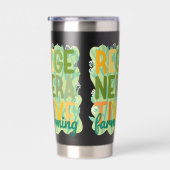 Regeneratieve landbouw gezond groen leven geïsoleerde drinkbeker (Rechts)