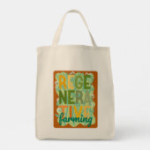 Regeneratieve landbouw gezond leven herbruikbaar tote bag (Achterkant)