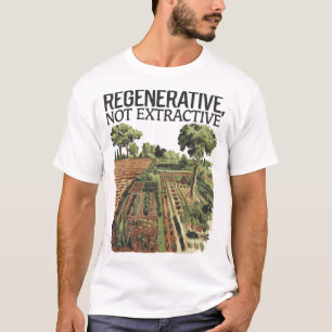 Regeneratieve landbouw permacultuur ontwerp t-shirt