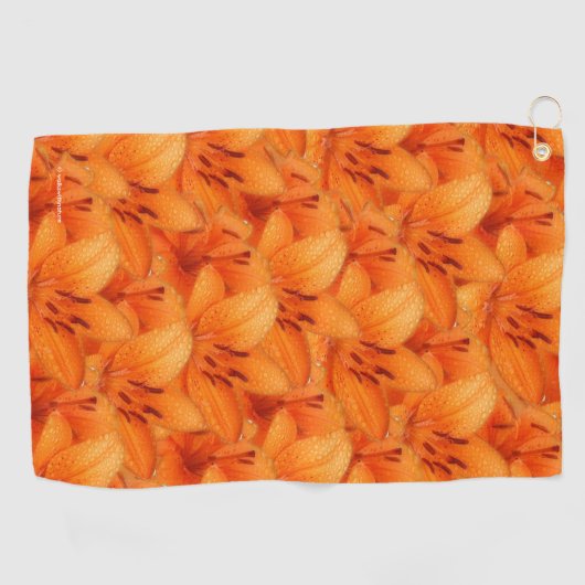 Regengekust Oranje-Aziatische tijgergelieerd Golfhanddoek (Horizontaal)