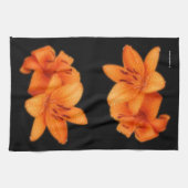 Regengekust Oranje-Aziatische tijgergelieerd Theedoek (Horizontaal)