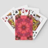 Regengekuste scharlaken caleidoscoop pokerkaarten (Achterkant)