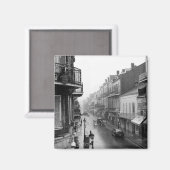 Regengeveegd Royal Street Franse wijk magneet (Voorkant / Achterkant)