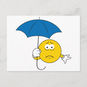 Regengezicht Briefkaart