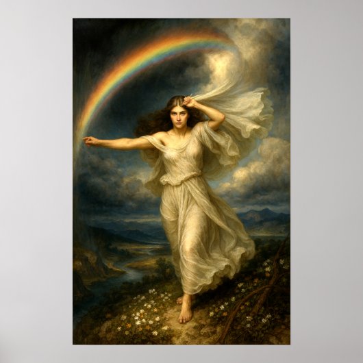 Regengodin Iris Poster (Voorkant)