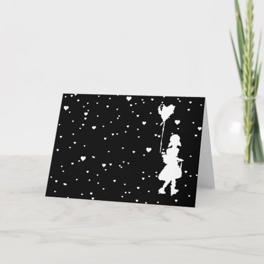 regenharten feestdagen kaart (Voorkant)