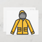 regenjas briefkaart (Voorkant / Achterkant)