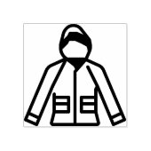 regenjas rubberstempel (Afrduk)