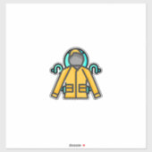 regenjas sticker (Vel)