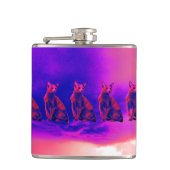 regenkatten heupfles (Voorkant)