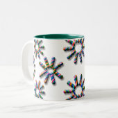 regenkom-1 tweekleurige koffiemok (Voorkant links)