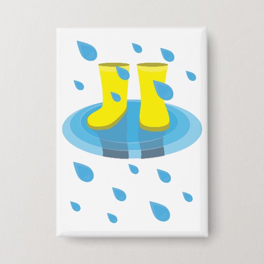 Regenlaarzen Button (Voorkant)