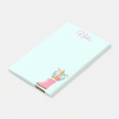 Regenlaarzen en Bloemen Notities Post-it® Notes (Schuin)