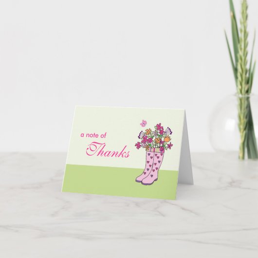 Regenlaarzen Kaart (Voorkant)