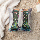 Regenlaarzen Schilderij - Kinderkamer Decoratie Kussen (Deken)