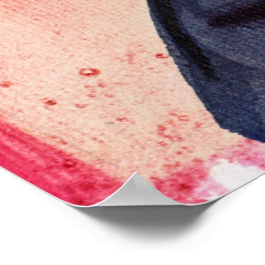 Regenlandschap (1911) getekend door Wassily Kandin Poster (Hoek)