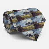 Regenlandschap door busch Wilhelm (beste kwaliteit Stropdas (Opgerold)