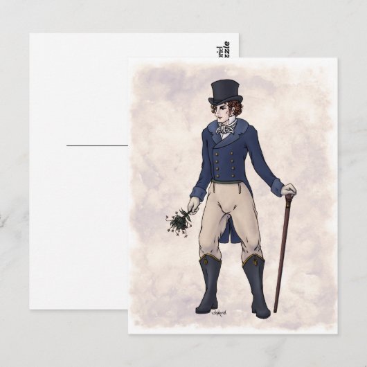 Regenmatige Mode - Gentleman #1 - Briefkaart (Voorkant / Achterkant)