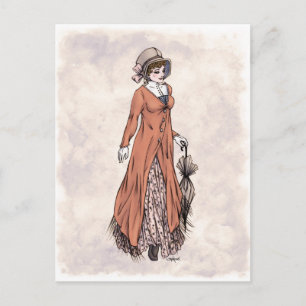 Regenmatige Mode - Lady #2 - Briefkaart