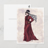 Regenmatige Mode - Lady #5 - Briefkaart (Voorkant / Achterkant)