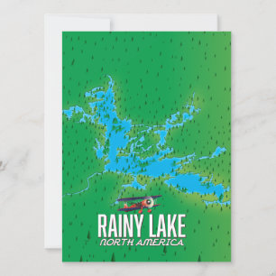 Regenmeer Noord-Amerikaans meer kaart