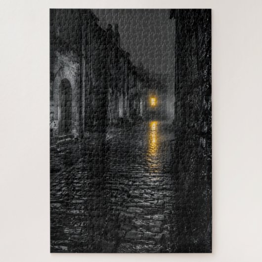 Regennatte Klinkerstraat Legpuzzel (Verticaal)