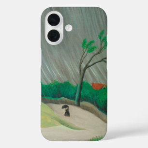 Regenochtend Henri Rousseau, Vintage Fine Art iPhone 16 Hoesje