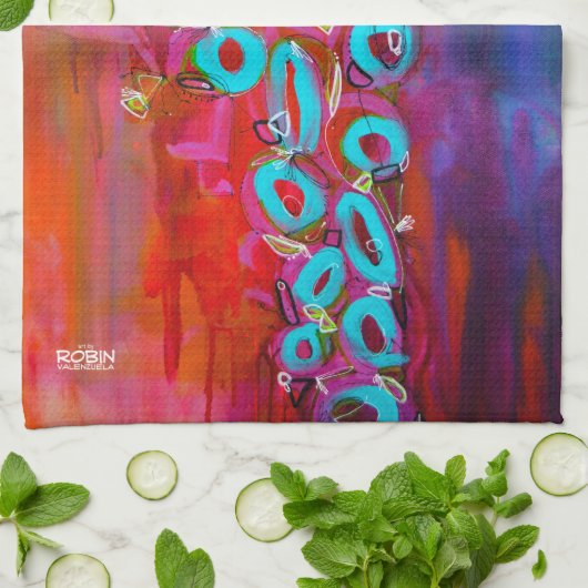 "Regenpartij I" Handdoeken (Gevouwen)