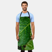 Regenregendruppelbladeren nat schort (Gedragen)