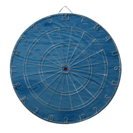 Regenrimpels (blauwe watergolven) dartbord