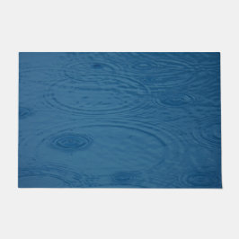 Regenrimpels (blauwe watergolven) deurmat
