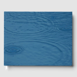 Regenrimpels (blauwe watergolven) gastenboek