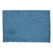 Regenrimpels (blauwe watergolven) kussensloop (Voorkant)