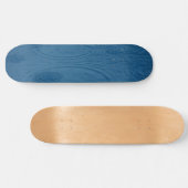 Regenrimpels (blauwe watergolven) persoonlijk skateboard (Horizontaal)