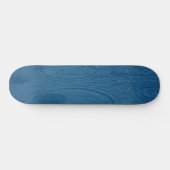 Regenrimpels (blauwe watergolven) persoonlijk skateboard (Horizontaal)
