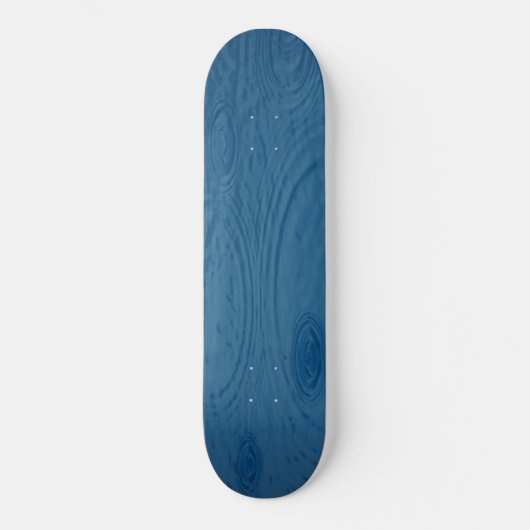 Regenrimpels (blauwe watergolven) persoonlijk skateboard (Voorkant)