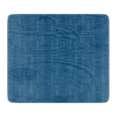 Regenrimpels (blauwe watergolven) snijplank (Voorkant)