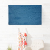 Regenrimpels (blauwe watergolven) spandoek (Insitu)