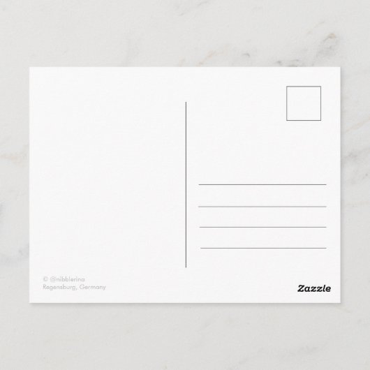 Regensburg am Abend Briefkaart (Achterkant)