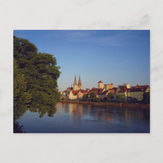 Regensburg am Abend Briefkaart