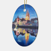 Regensburg, Bavaria at Dawn Keramisch Ornament (Links)