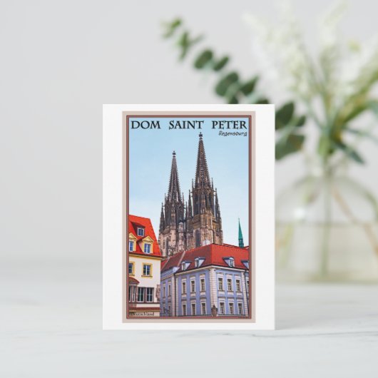 Regensburg - Cathedral St Peter Briefkaart (Staand voorkant)
