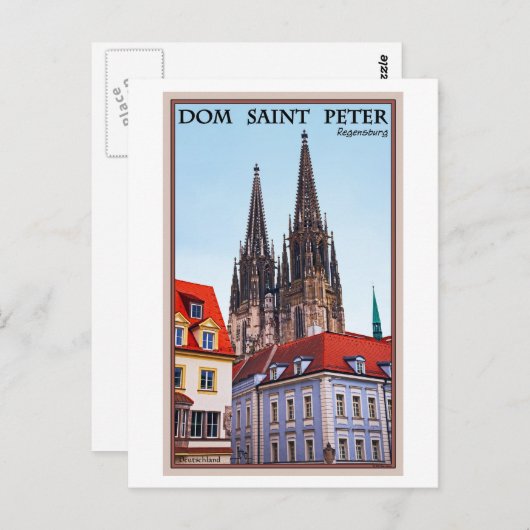 Regensburg - Cathedral St Peter Briefkaart (Voorkant / Achterkant)