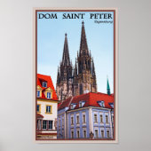 Regensburg - Cathedral St Peter Poster (Voorkant)