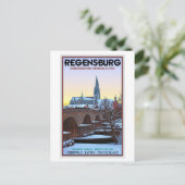 Regensburg - Dom und Steinerne Brücke Briefkaart (Staand voorkant)