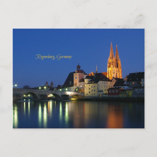 Regensburg, Duitsland Briefkaart (Voorkant)