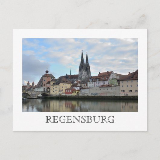 Regensburg, Duitsland Briefkaart (Voorkant)