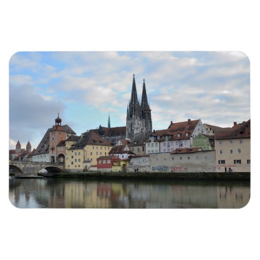 Regensburg, Duitsland Flexi Magnet Magneet (Horizontaal)